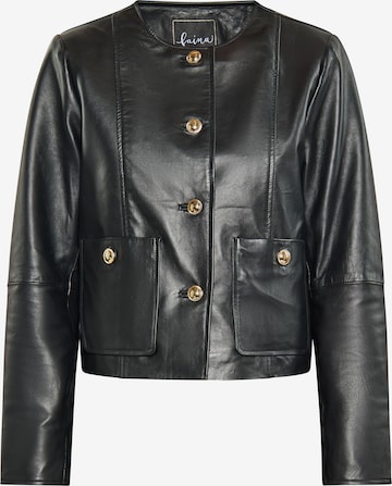 fainaPrijelazna jakna - crna boja: prednji dio