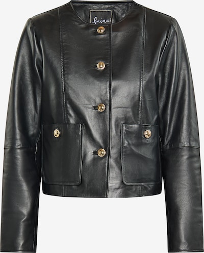 Demisezoninė striukė iš faina, spalva – juoda, Prekių apžvalga