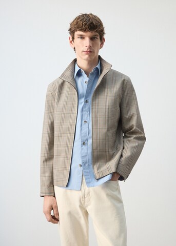 MANGO MAN Between-Season Jacket 'Gabrion' in Grey: front