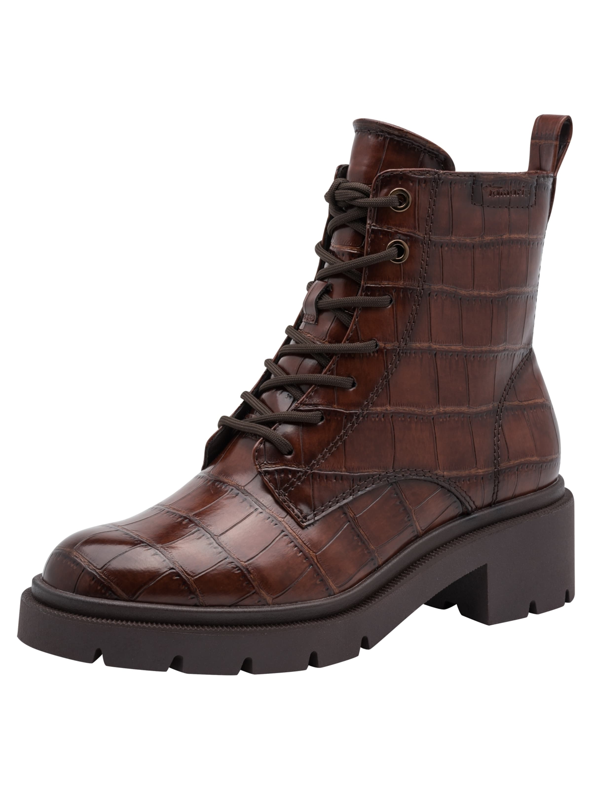 Stivaletto stringato di Tamaris in marrone: frontale