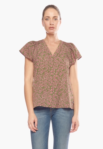 Le Temps Des Cerises Blouse in Brown: front