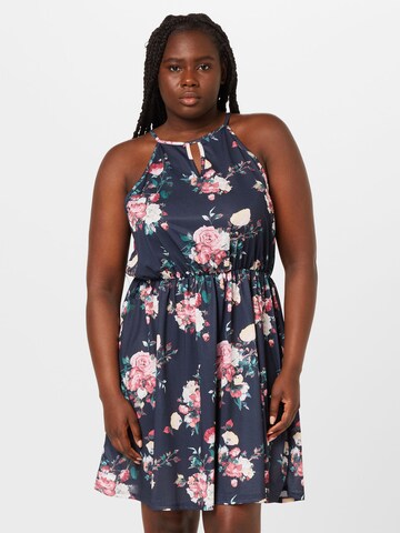 Robe 'Juliena' ABOUT YOU Curvy en bleu : devant