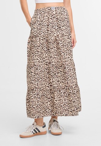Noisy may NMFREJA POPELINE MAXI SKIRT WVN ' ' in Silber: Vorderseite