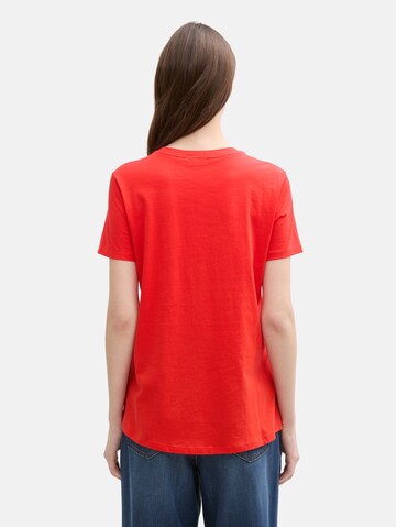 T-shirt TOM TAILOR DENIM en rouge