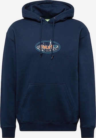 HUF Sweatshirt 'CITY LIGHTS' in Blau: predná strana