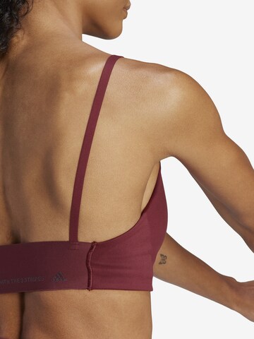 ADIDAS SPORTSWEAR Bustier Sport bh in Rood