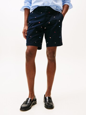 TOMMY HILFIGER Regular Chino trousers in Blue: front