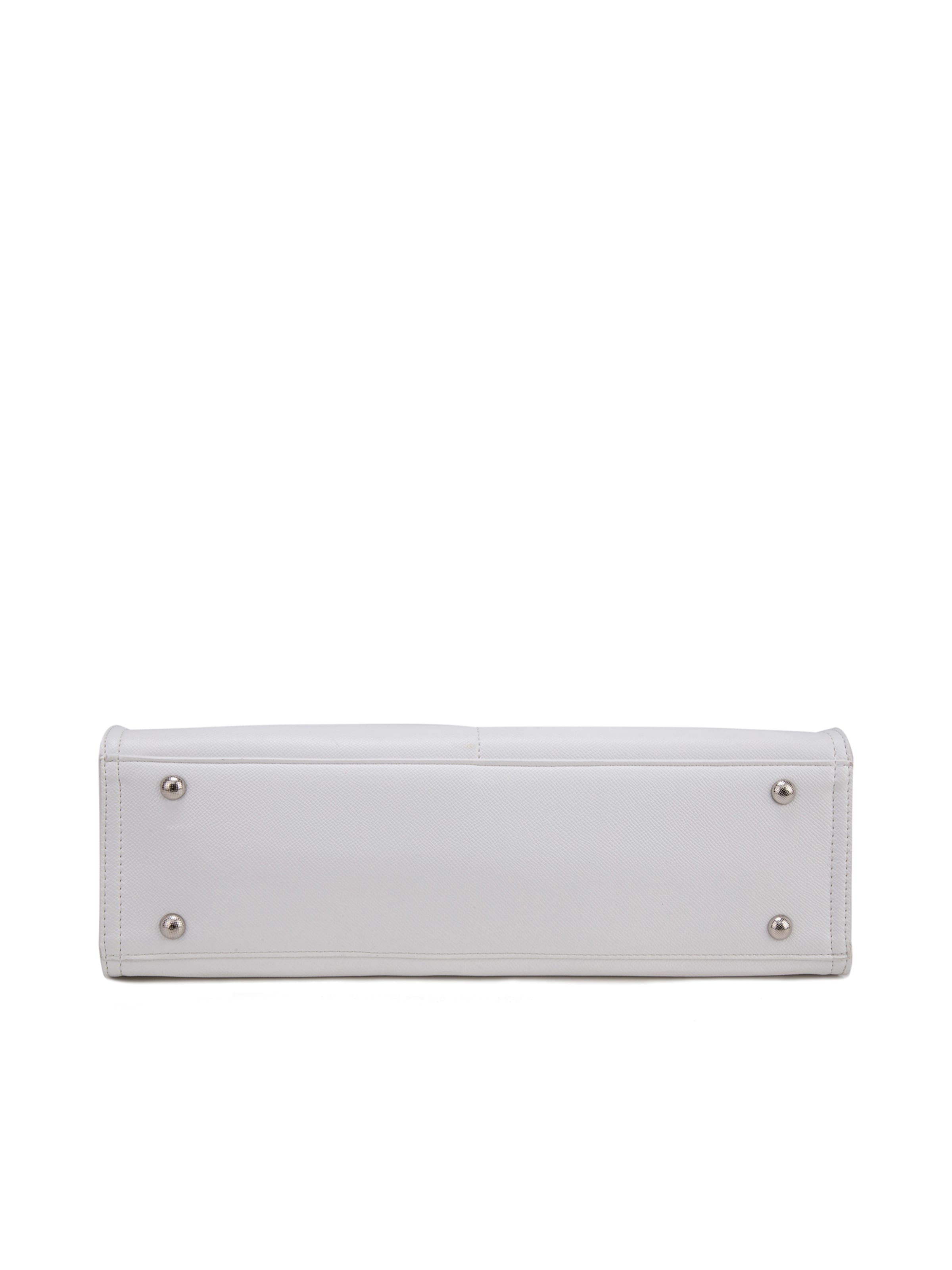 Shopper 'Borsa Shopper Donna Elora Lux - Pelle Vegana PU, Chiusura Magnetica' di Diana&Co. in bianco