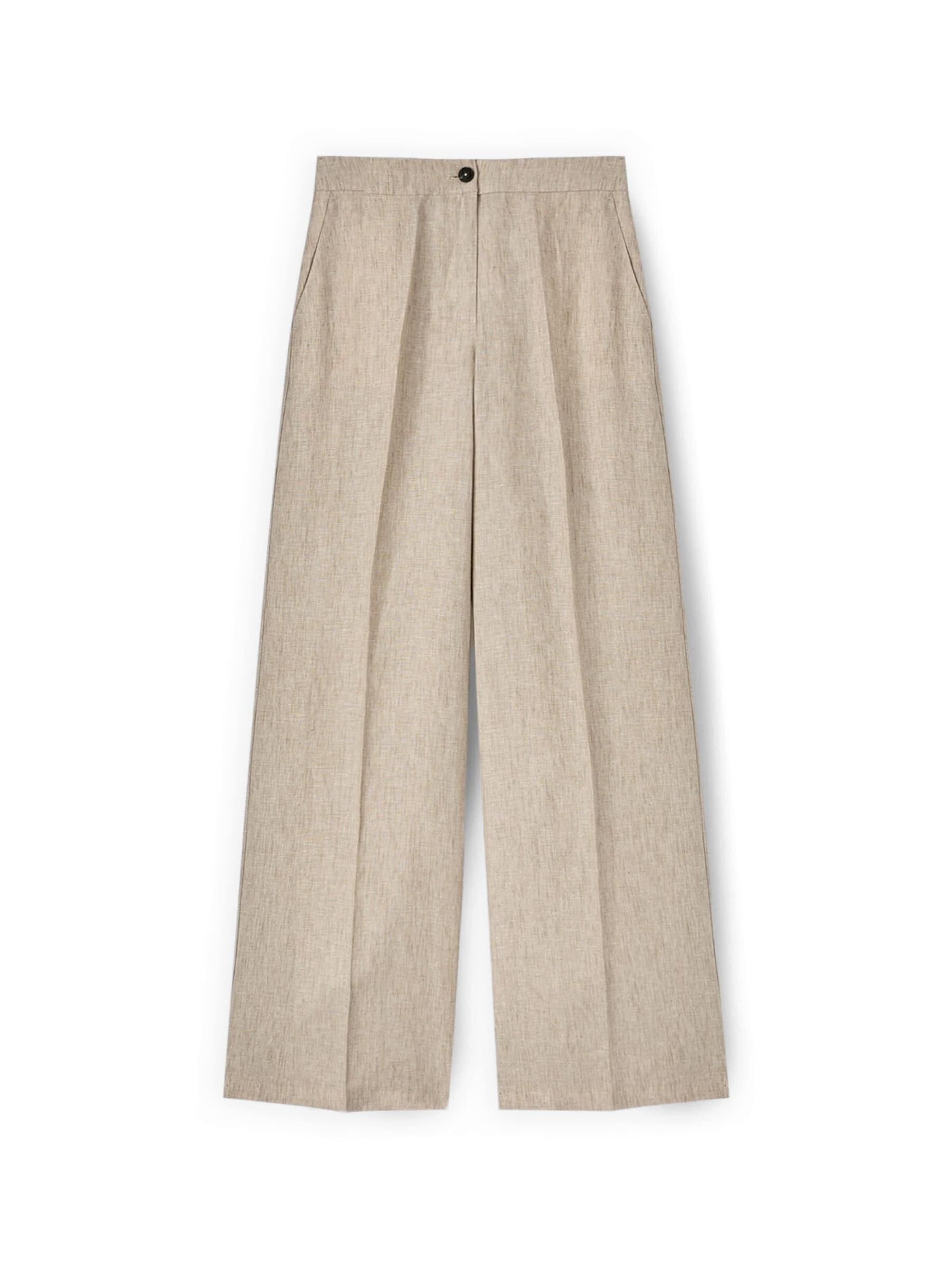 MOTIVI - Pierna ancha Pantalón en beige: frente