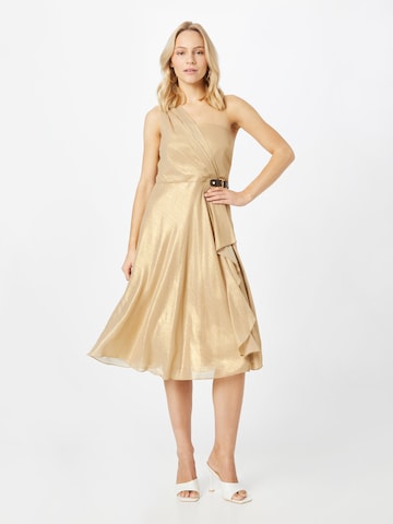 Robe de cocktail 'TAYLEEN' Lauren Ralph Lauren en or : devant