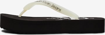 Sandales Calvin Klein Jeans en blanc : devant