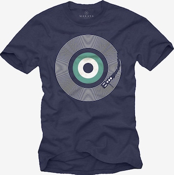 MAKAYA Shirt 'Final Track' in Blue: front