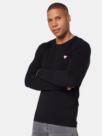 T-Shirt GUESS en noir : devant