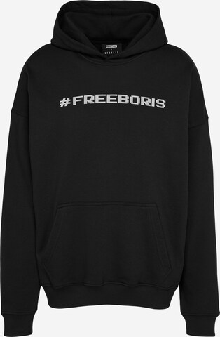 Pull-over 'FREEBORIS' ABOUT YOU x StayKid en noir : devant