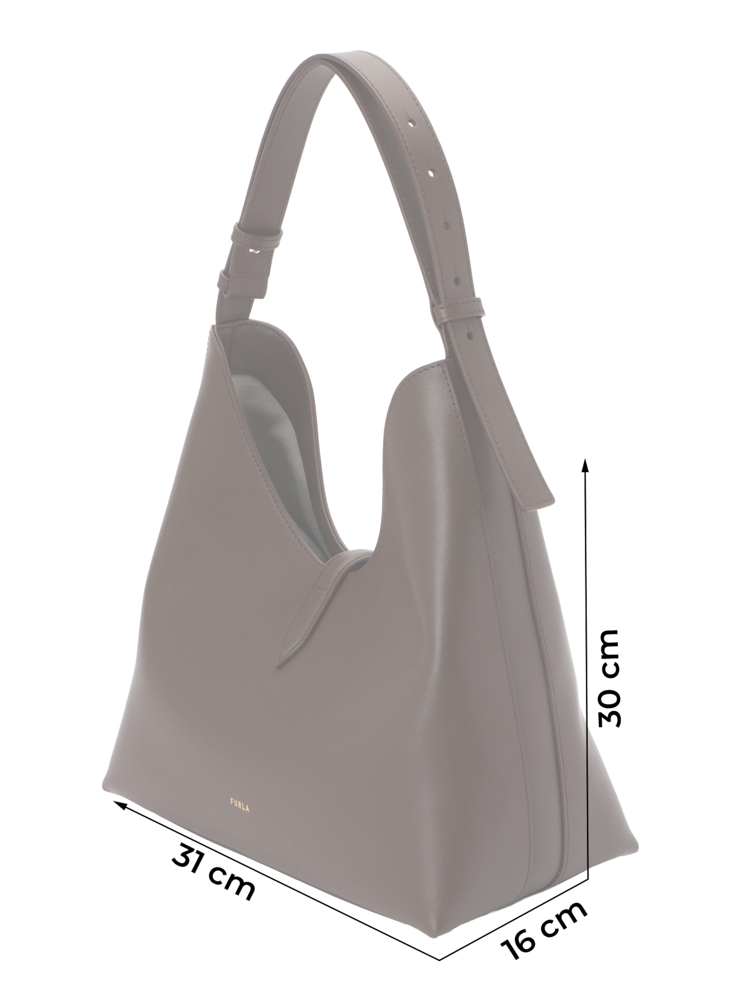 FURLA - Bolso de hombro 'Goccia' en marrón