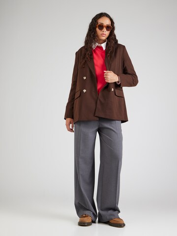 MAC Loose fit Pleat-front trousers 'CHAJA' in Grey