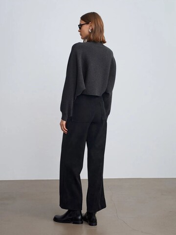 Wide Leg Pantalon Dilvin en noir