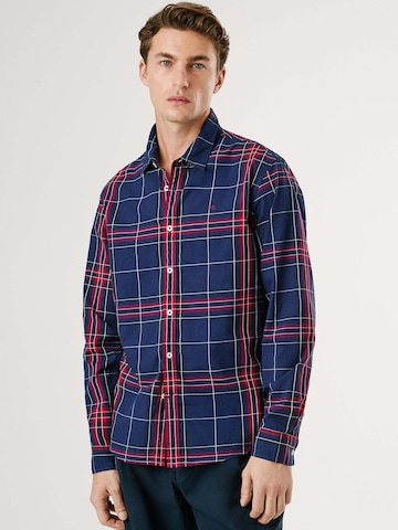 Coupe regular Chemise 'Courtney' Pepe Jeans en bleu : devant