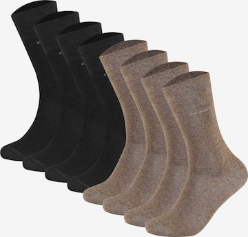 camano Socks in Brown: front