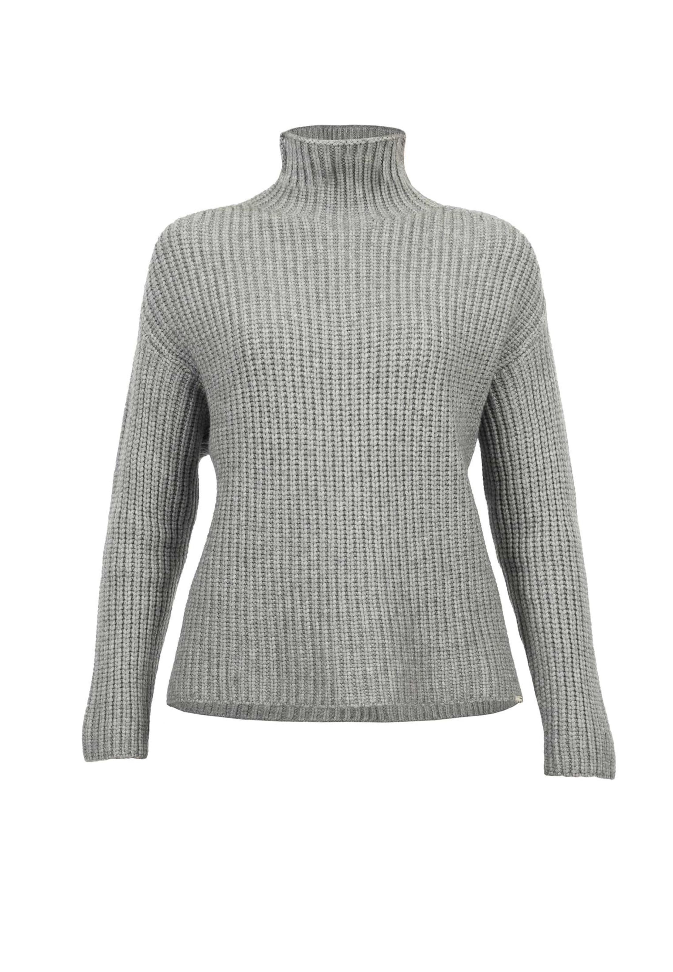 Suri Frey Strickpullover mit Turtleneck ' SFY Freyday ' in Grau: Vorderseite
