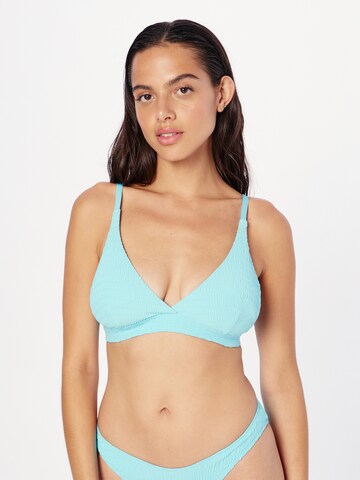 Lindex Triangel Bikinitop 'Selena' in Blauw: voorkant