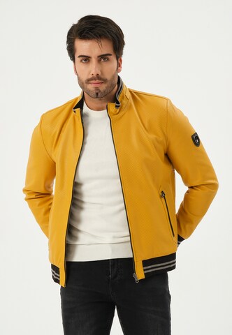 Veste mi-saison Giorgio di Mare en jaune