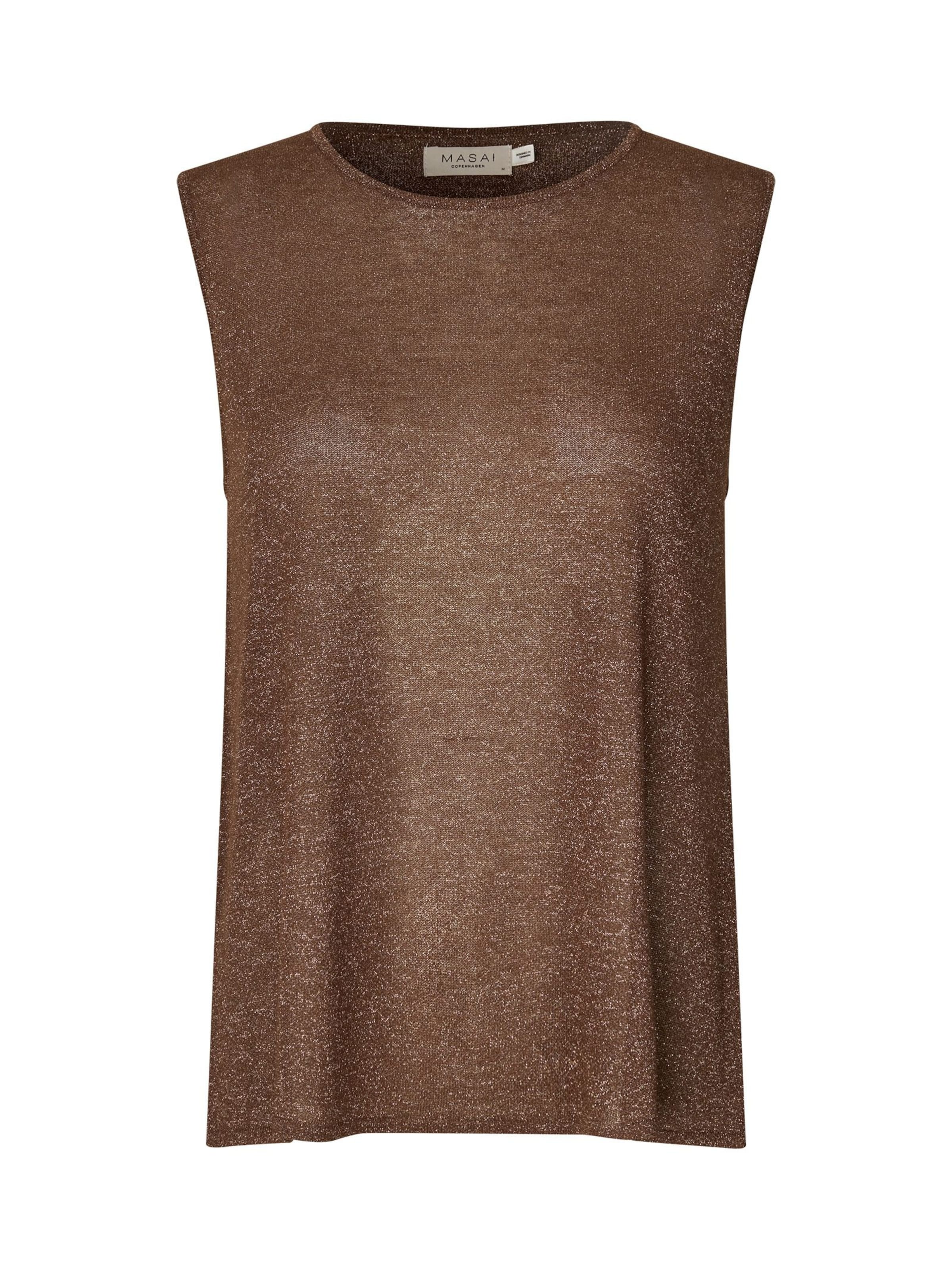Pull-over Masai en marron : devant