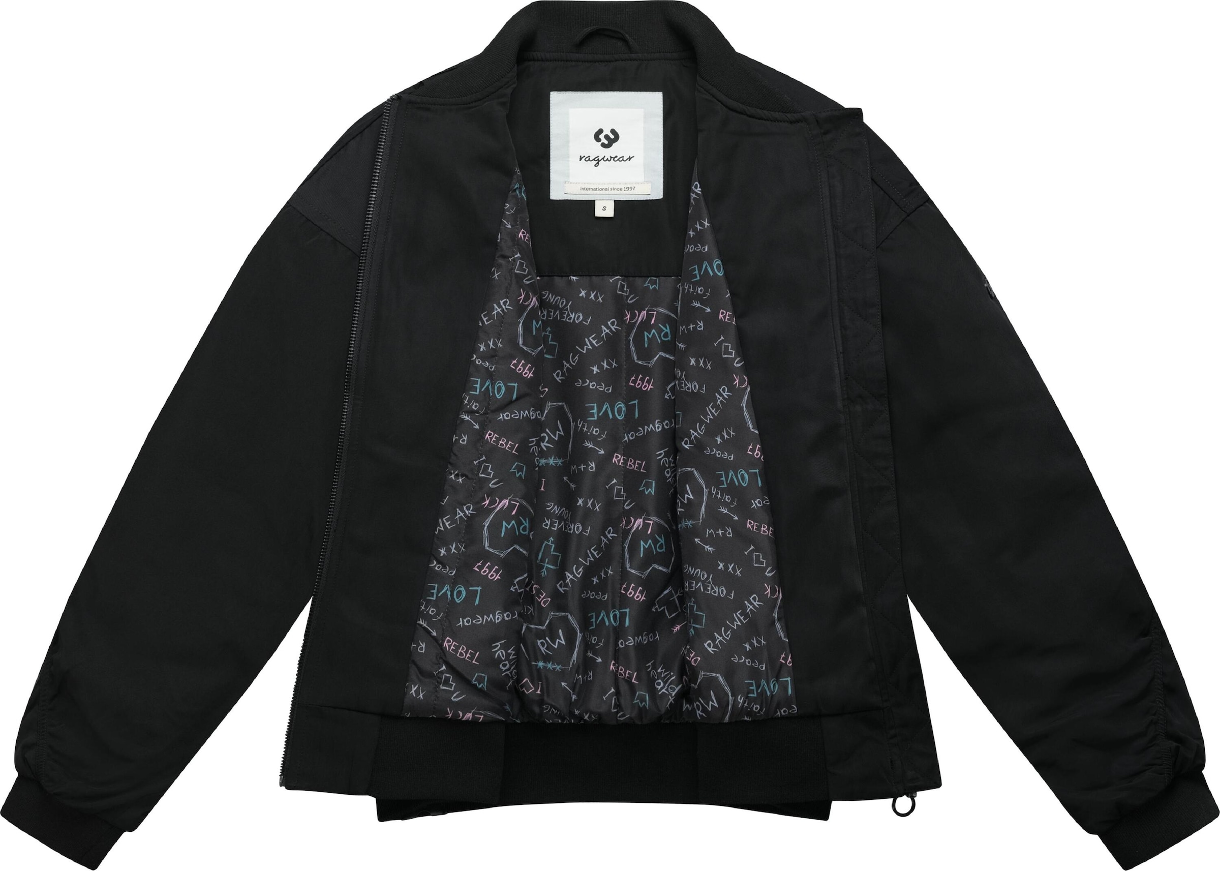 Ragwear Between-season jacket 'Allyra ' in Black