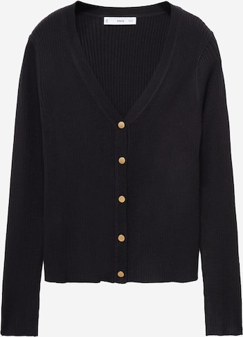 MANGOKardigan 'BOTONA' - crna boja: prednji dio