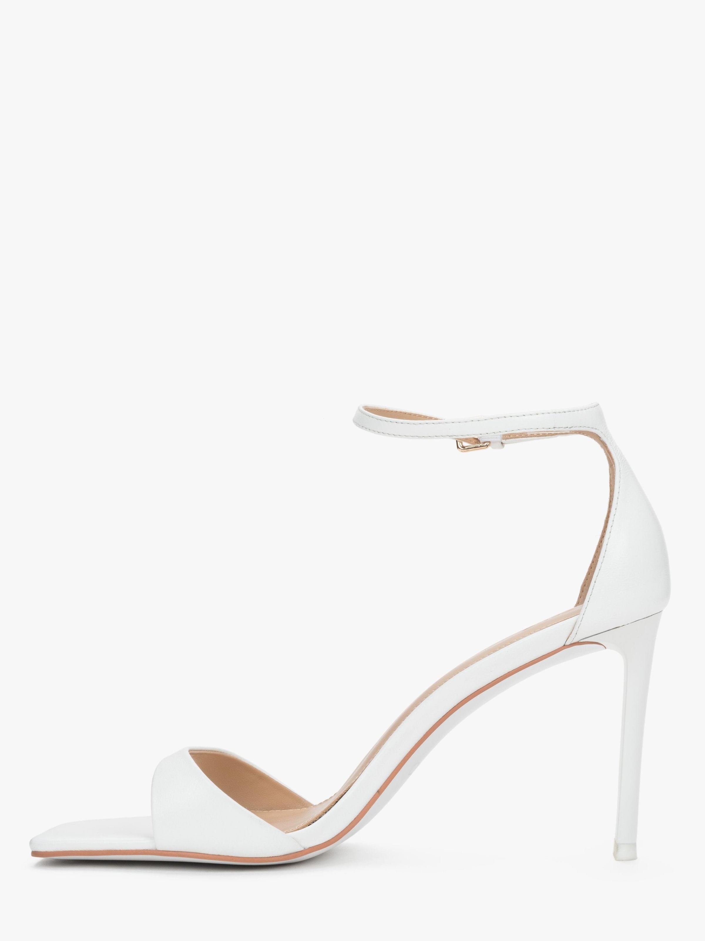 Estro Sandal '679-01' i vit: framsida