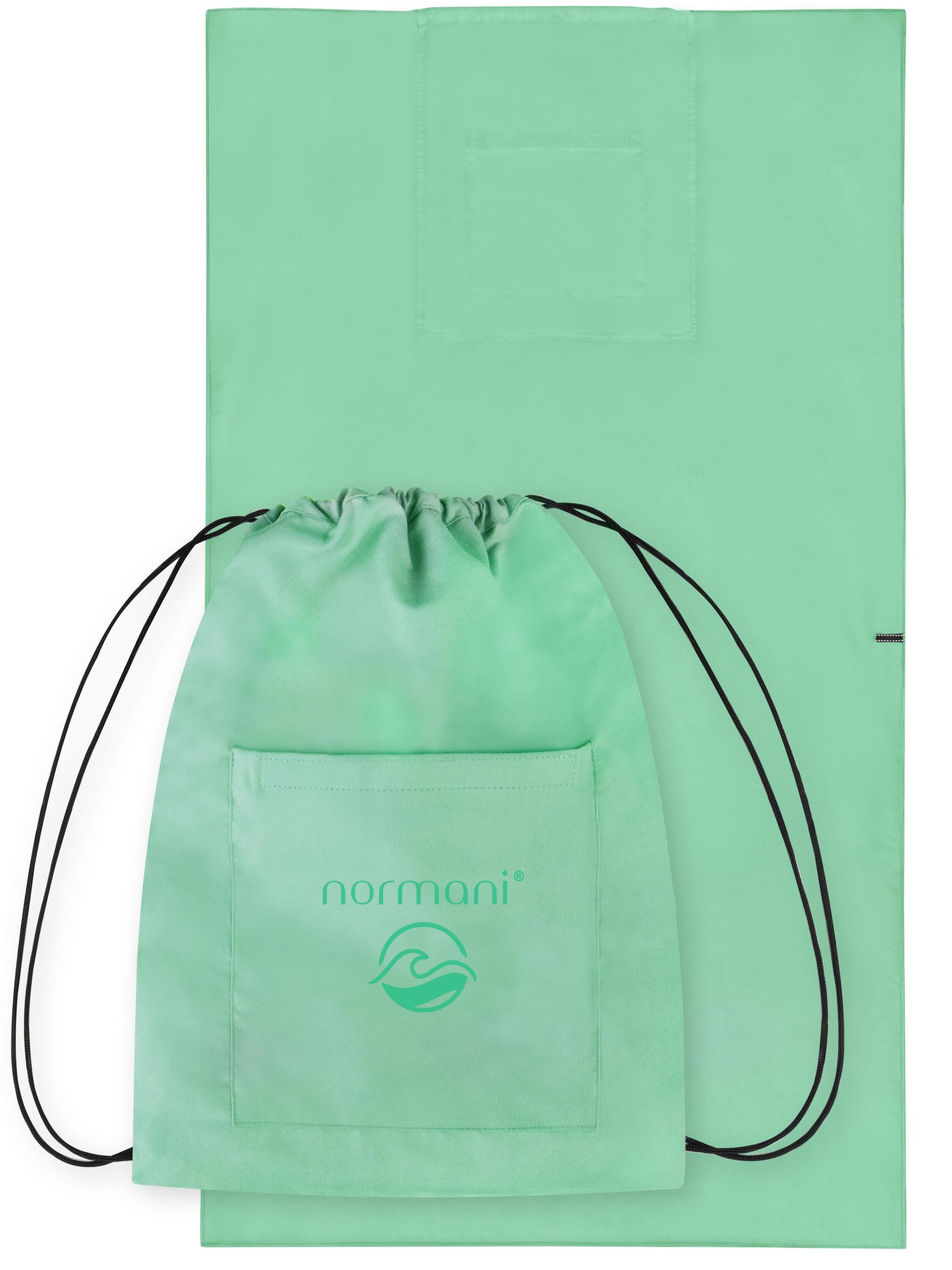 normani Strandtuch in Grün: Vorderseite