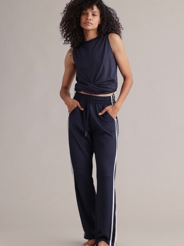 Hey Honey Top 'Cropped' in Blau