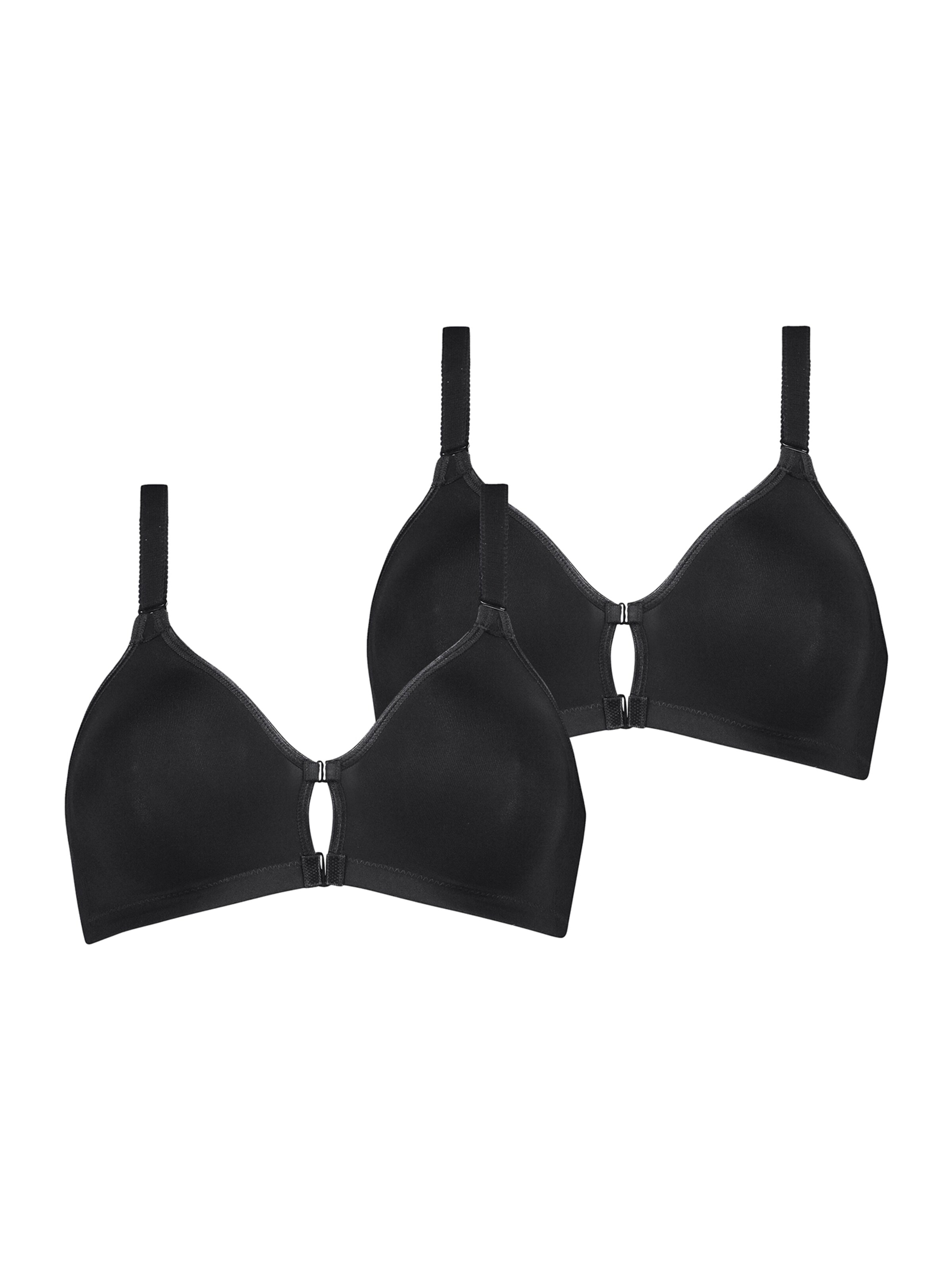 Medium Support Soutien-gorge de sport TRIUMPH en noir : devant