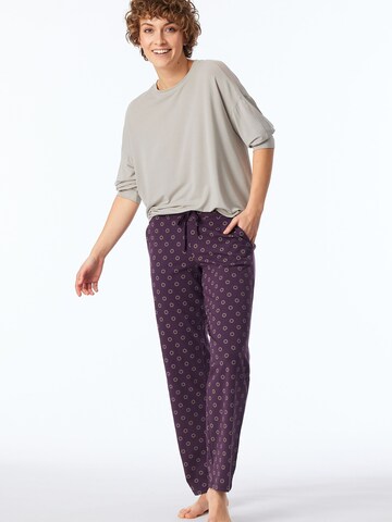SCHIESSER Pajama pants 'Mix & Relax' in Purple