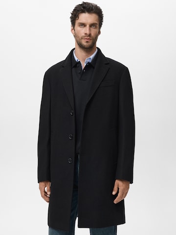 Manteau mi-saison 'ARIZONA' MANGO MAN en noir : devant