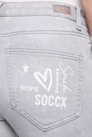 Soccx Slimfit Jeans 'Mira' in Grau