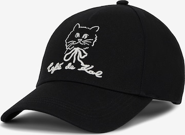 juoda Karl Lagerfeld Kepurė ' x JORGE PARRA CHOUPETTE': priekis