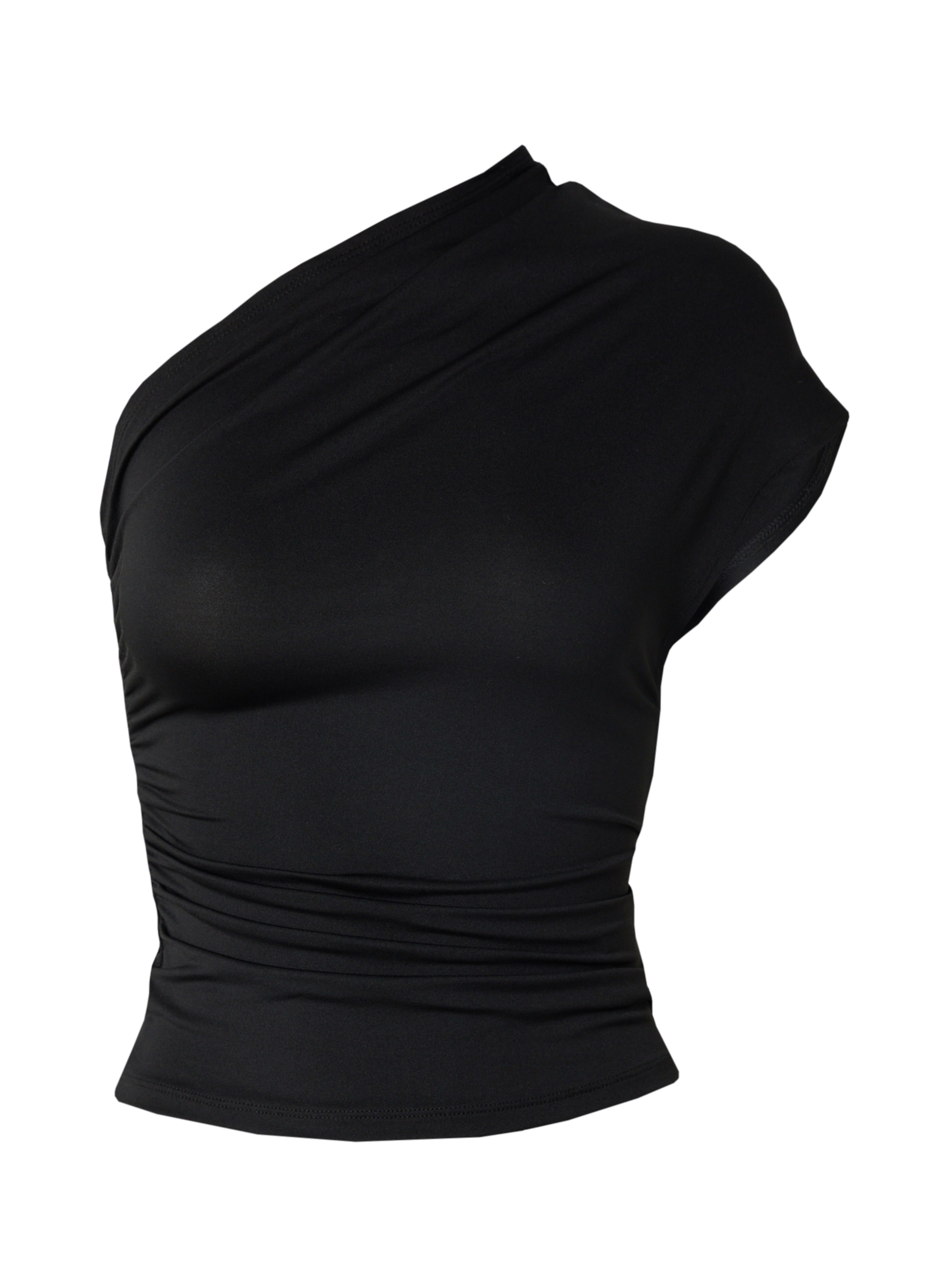 Top 'Molly' di WEEKDAY in nero: frontale