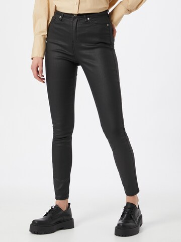 Miss Selfridge - Skinny Calças de ganga 'Lizzie' em preto: frente