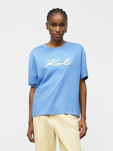 Karl Lagerfeld - Camiseta en azul: frente