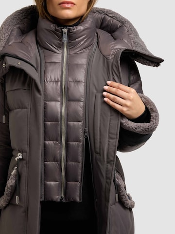 khujo - Sobretudo de inverno 'Dayana' em cinzento