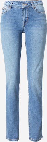 ESPRIT Slimfit Jeans in Blauw: voorkant