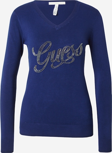 GUESS Пуловер 'MYLA' в нейви синьо / антрацитно черно, Преглед на продукта