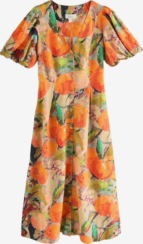 Next - Vestido camisero en naranja: frente
