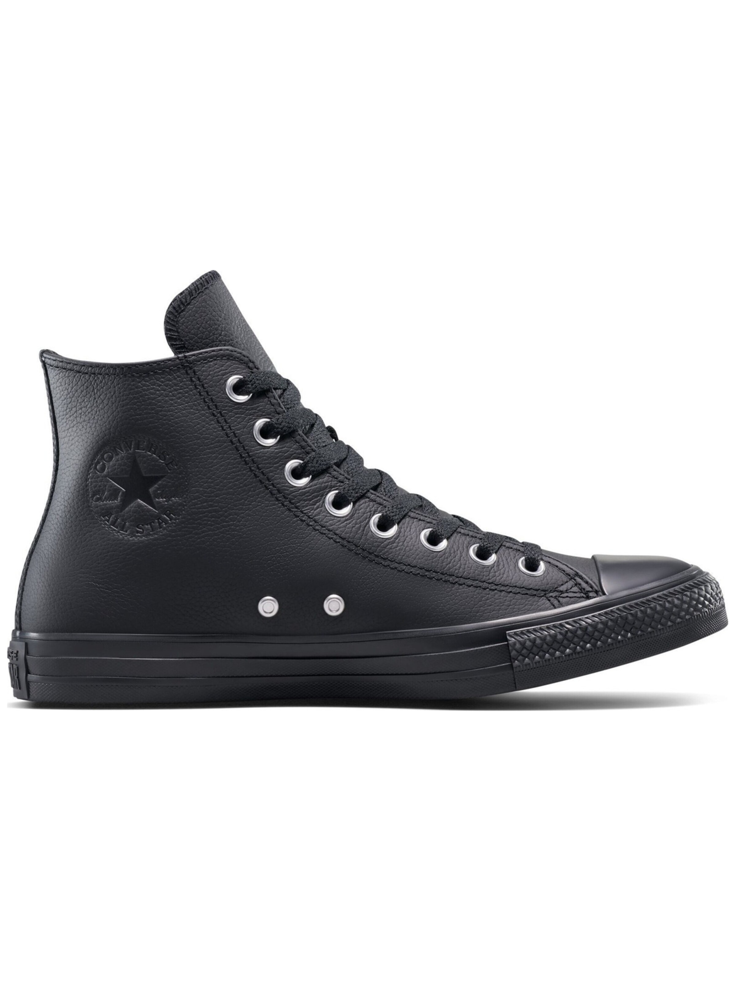 CONVERSE - Zapatillas deportivas altas 'Converse Chuck Taylor All Star Water-Repellent Leather' en negro: frente