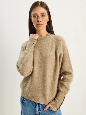 Pullover di Bianco Lucci in beige: frontale