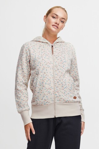 Oxmo Sweatjacke 'Beatrice' in Beige: predná strana