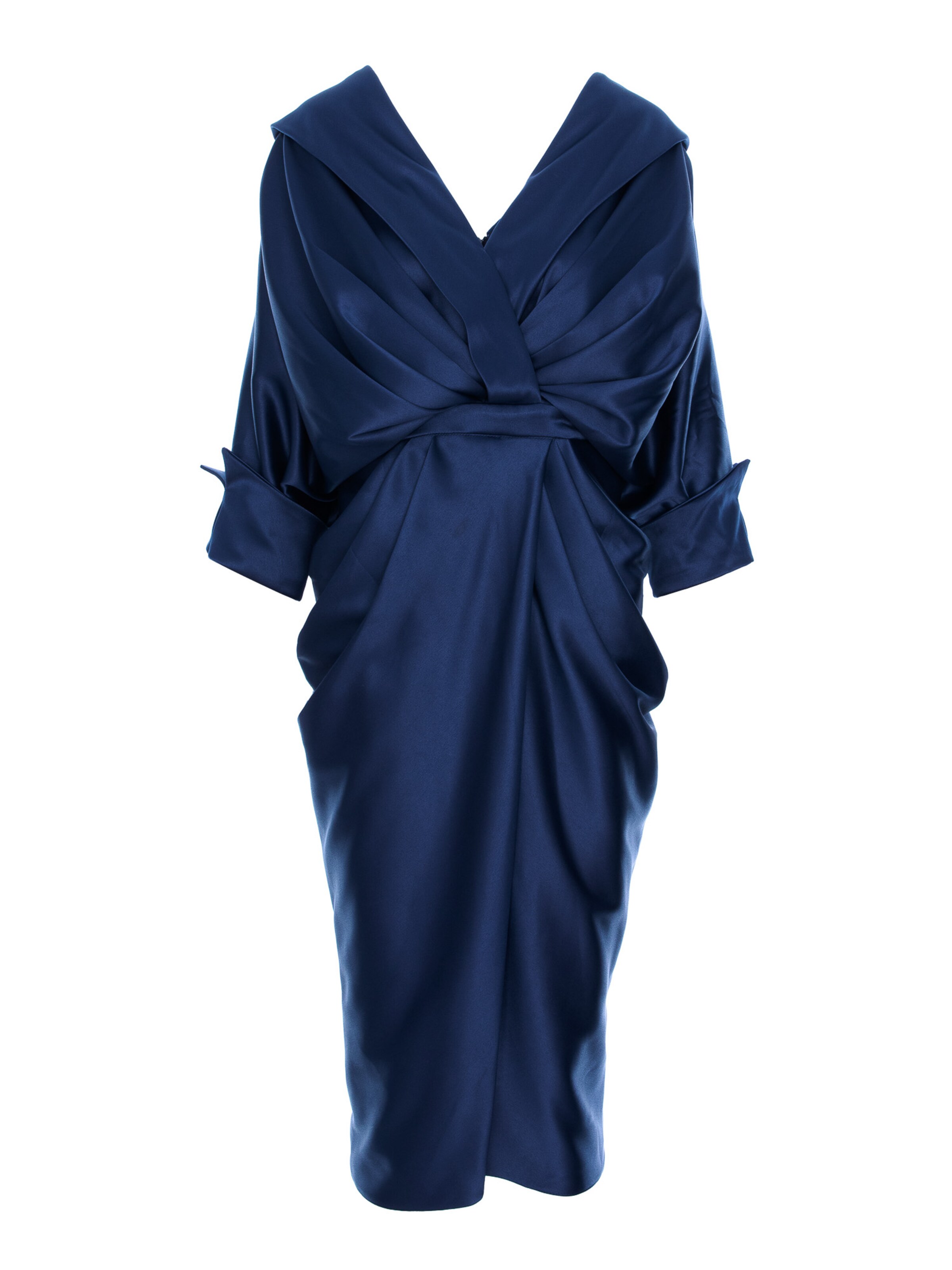 acob a porter Avondjurk in Blauw: voorkant