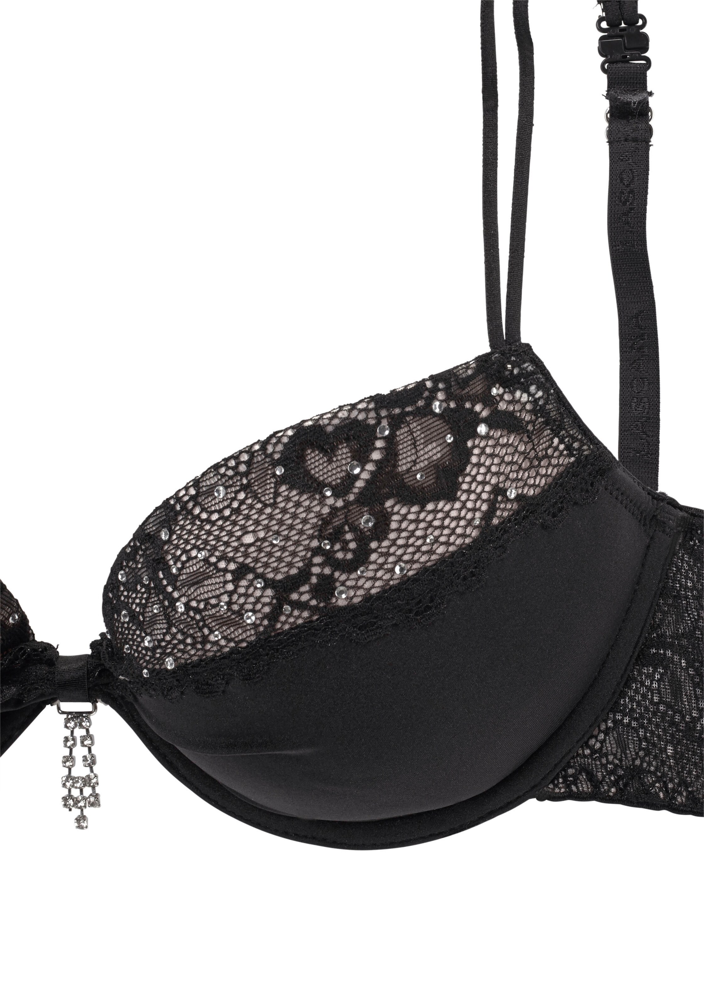 LASCANA Push-up BH in Zwart