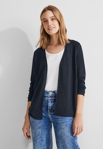 STREET ONE Gebreid vest 'Nette summe' in Blauw: voorkant